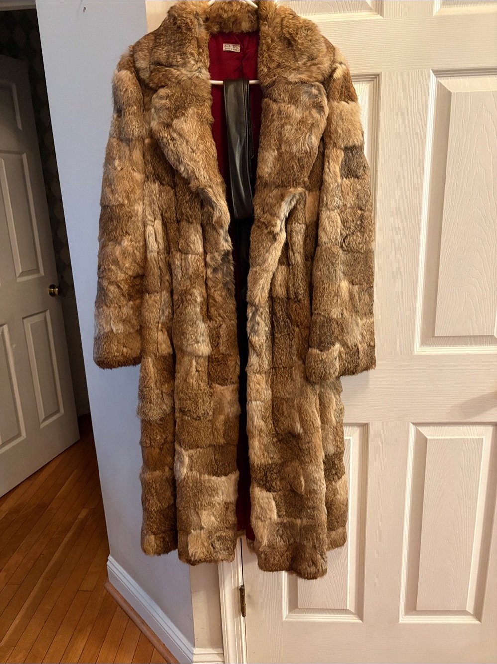 Women’s long Rabbit fur coat